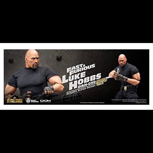 Jada Toys Metals Die Cast M307 Fast and Furious Luke Hobbs 6  Luke Hobbs Limited Edition Fast and Furious: Action Figure -